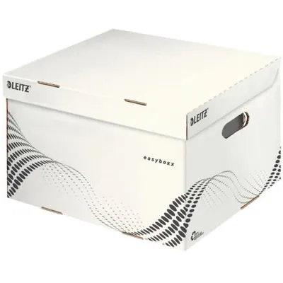 Produktbild von Leitz 6136-00-00 6136 Archiv Container easyboxx M - Wellpappe (RC), Tragkraft 15 kg, weiß