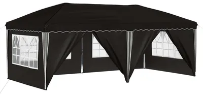 Image de Tente de fête pop-up 575 x 288 x 245 cm Noir