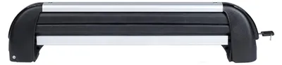 Immagine prodotto di Portasci da tetto CAM Skirack, modello per 5 paia di sci, alluminio/nero, compatibile con auto, furgoni e SUV, capacità massima di 40 kg, dimensioni 13x63x14
