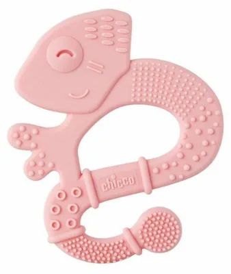 Imagen del producto de Chicco, juguete Kousátko "Lagarto", a partir de 2 meses, color rosa