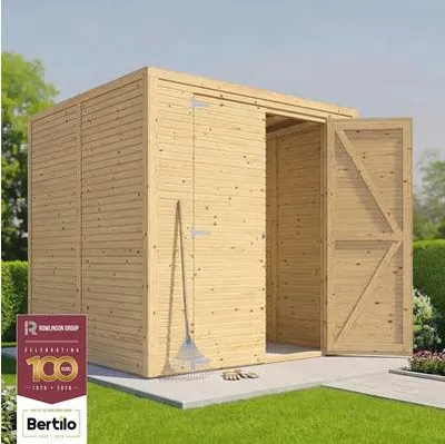 Produktbild von Gartenhaus Bertilo Cubico 3 Fineline Rhombusprofil 207 x 211 cm natur