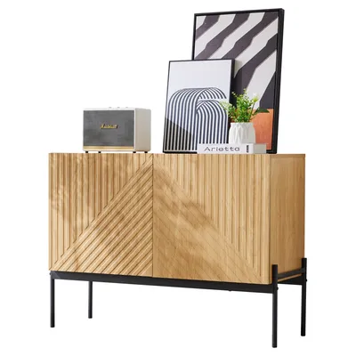 Produktbild von Sideboard 100/40/75 cm, Mehrzweckschrank mit Türen, Küchenschrank, Aufbewahrungsschrank