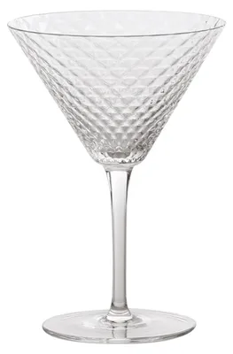 4er-Set Mixology-Gläser, mundgeblasen, Facettenschliff, 8,5 cl