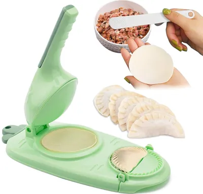 Produktbild von 2-in-1-Knödelmaschine, Tortilla-Pressmaschine, Mini-Küchengerät zur Herstellung von Knödeln, schnelle und praktische Knödelmaschine für Familie, Freunde und Kinder
