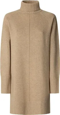 Produktbild von Pepe Jeans Carola Langarmkleid Beige L Damen Beige L