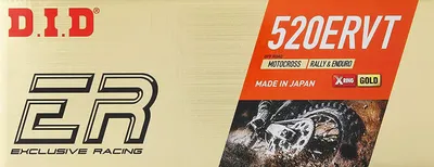 Produktbild von Did 520Ervt-120 Kette (120 Glieder) X-Ring (Gold) (Offen + Verschluss)