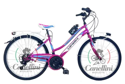 Obrázok produktu pre Detský MTB bicykel Canellini LINCY 26" - Fuchsiová/svetlomodrá