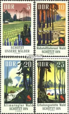Produktbild von Briefmarken DDR 1969 Mi 1462-1465 (kompl.Ausgabe) postfrisch Waldschutz