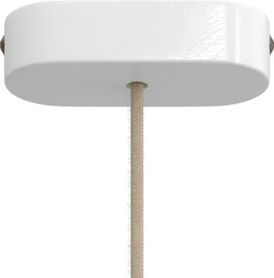Immagine prodotto di Creative-Cables Kit rosone in Legno Ovale - Bianco