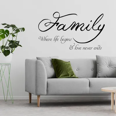 inspirierender Familienspruch – Decords Wandtattoo, Produktansicht 1