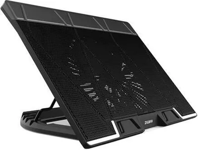 Zdjęcie produktu dla Chłodziarka do notebooka Zalman ZM-NS3000 dla notebooków do 17" z odchylanym koncentratorem USB w kolorze czarnym