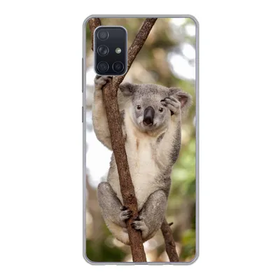 Produktbild von MuchoWow® Handyhülle Schutzhülle Hülle für Samsung Galaxy A71 Koala - Äste - Tier - Kinder - Jungen - Mädchen Silikon Softcase Handy Hülle - Kartenbesitzer
