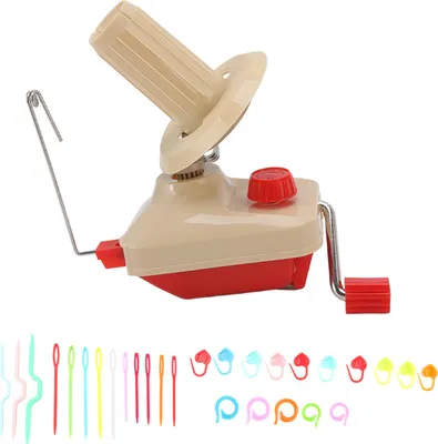 Image de Enrouleuse de fil portable, manuelle, à faible bruit, Set de balles pour le bricolage