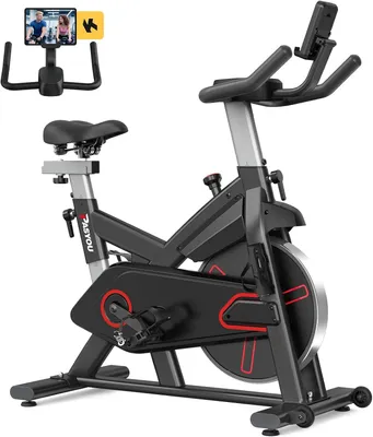 Produktbild von Hometrainer, Indoor--Bikes für den Heimgebrauch, Heimtrainer mit magnetischem Widerstand, -Bikes mit LCD-Display und Halterung für Tablets, Fitnessgeräte