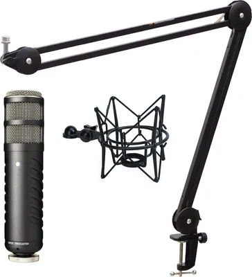 Obrázek produktu pro Mikrofon Rode Procaster s kloubovým ramenem keepdrum a pavoukem černý