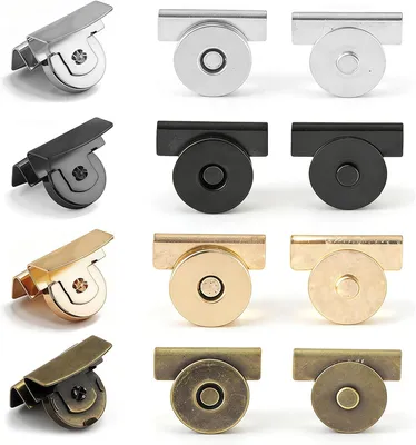 Productafbeelding van Magnetische drukknopen, 16 stuks, metaal, 4 kleuren, voor kleding