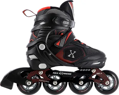 Produktbild von Na9080 Schwarz/rot Größe M (35-38) Inliner Nils Extreme