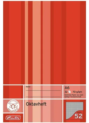 Obrázek produktu pro herlitz brožura Octavo x.book, DIN A6, kostkovaná, 70 g/m2, 32 listů