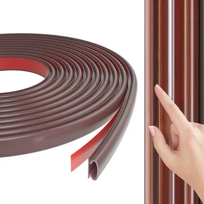 Produktbild von 15m Türdichtung Selbstklebend Gummi Dichtungsband,Braun