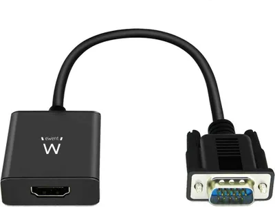 Immagine prodotto di Ewent Ew9866 Cavo adattatore / riduttore Vga-15pin Hdmi, 3,5 mm Nero