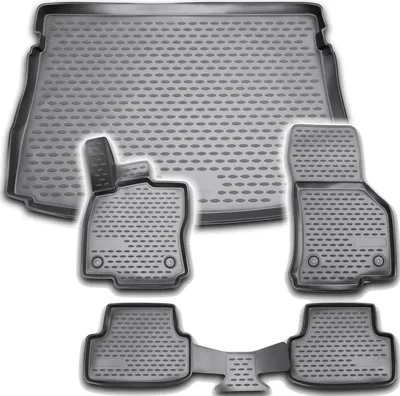 Produktbild von Gummi Kofferraumwanne + Fußmatten Set für VW Golf 7 5G, Bj. 2013-