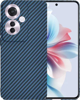 Produktbild von Techsuit Carbonite FiberShell Back Cover Hülle für Oppo Reno11 F 5G - Blau