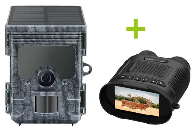 Obrázek produktu pro Fotopast OXE Viper a binokulární noční vidění OXE DV29 + 32GB SD karta, 4ks baterií a stativ!