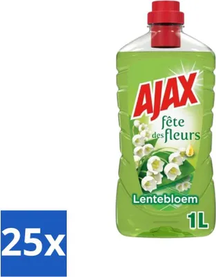 Produktbild von Ajax Allzweckreiniger Fête des Fleur Frühlingsblume 1 Liter - Vorteilspack - 25 Stücke