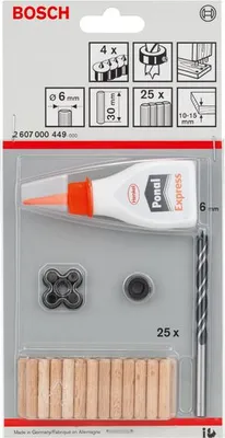 Produktbild von 32-tlg. Holzdübel-Set, 6 mm