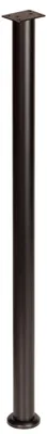 Produktbild von Verstellbarer Möbelfuß 72–102 cm, schwarz, gerader Metallfuß für Schränke