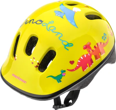 Produktbild von Meteor Schutzhelm, Kinderhelm, Fahrradhelm, Rollschuhe, KS06 Helm Kinderfahrradhelm Helm, größe  XS 44-48 cm Dino