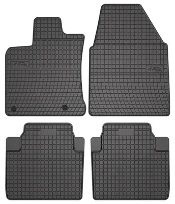 Produktbild von Gummi-Fußmatten für Nissan Qashqai +2 2007-2013 (Crossover) – 4-tlg, Schwarz, passgenau – Wielganizator SolidPRO