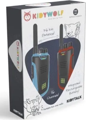 Produktbild von Kidywolf Kidytalk, Walkie-Talkie, rot-blau