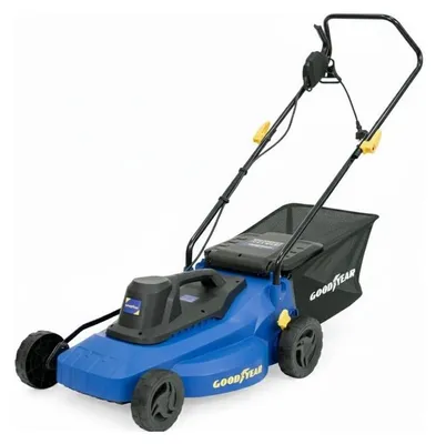 Image de Tondeuse electrique 1800W Coupe Ø 40 cm Hauteur de coupe réglable de 25-75 mm Bac 35L GOODYEAR