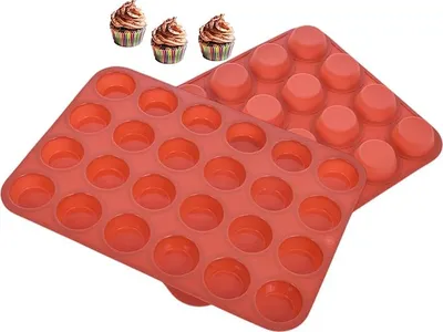 Obrázek produktu pro Silikonová forma na mini muffiny s 24 dutinami