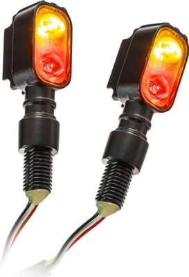 Produktbild von Universal Motorrad Power-LED-Blinker Fluted mit Rück- und Bremsbeleuchtung getönt M10 E-