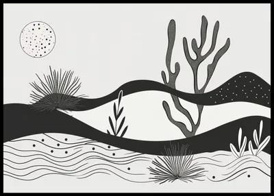 Image de Affiche 84,1 x 59,4 cm Jardin de nuit