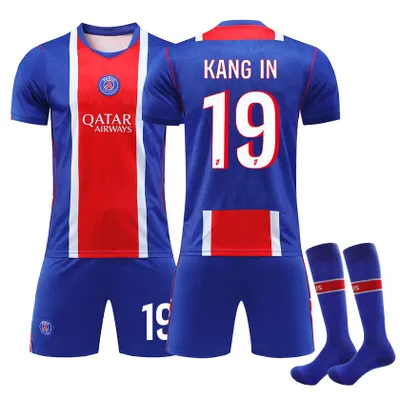 Produktbild von #19 KANGIN 26-27 Paris Saint-Germain home game in Ligue 1 football jersey for Kids and Adults SIZE:24
