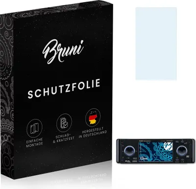 Produktbild von Bruni Basics-Clear 2x Schutzfolie kompatibel mit JVC KD-NX5000 Folie