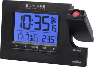 Produktbild von Explore Scientific RDP1003BLK Wecker Digitaler Wecker Schwarz