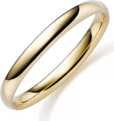 Produktbild von 8mm Armreif Armband Armschmuck aus 585 Gold Gelbgold glatt glänzend