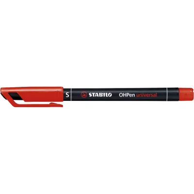Produktbild von Folienstift - STABILO OHPen universal - permanent superfein - 10er Pack - rot