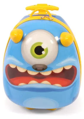 Image de Valise de voyage pour enfants avec motif 3D de monstre, 40 cm