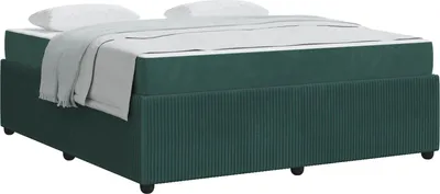 Immagine prodotto di Struttura del letto vidaXL, verde scuro, 180 x 200 cm, rivestita in tessuto