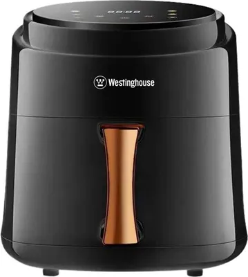 Heißluftfritteuse 5,5 l, 6 Programme, Touch-Bedienung, 210 °C, schwarz