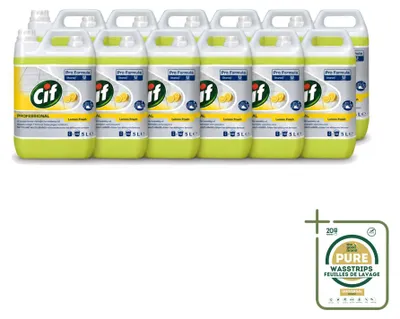 Produktbild von 12 x Cif Allesreiniger Zitrone 5 l - Vorratspackung - 12 Stücke