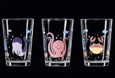 Image de RITZENHOFF & BREKER Verre Monde sous-marin 205ml Set de 3 pièces