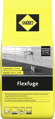 Produktbild von SAKRET Flexfuge 1 - 15 mm basalt 5 kg