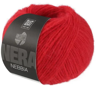 Produktbild von Lana Grossa NEBBIA (NERA) 50 g Zarte Netzgarnstruktur aus Wolle 170 m Farbe 002 - Leuchtendrot