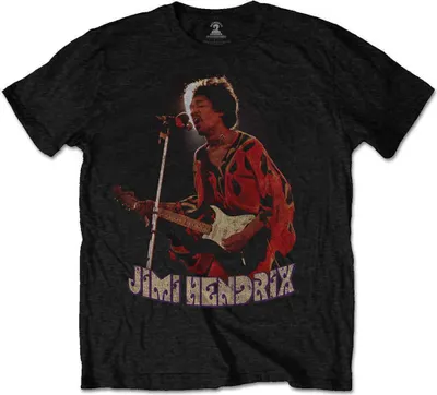 Image de Jimi Hendrix Orange Kaftan Black L T-shirt